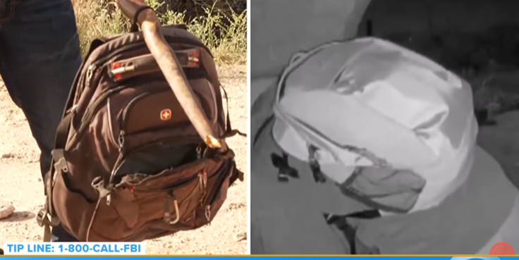 El voluntario encontró la mochila