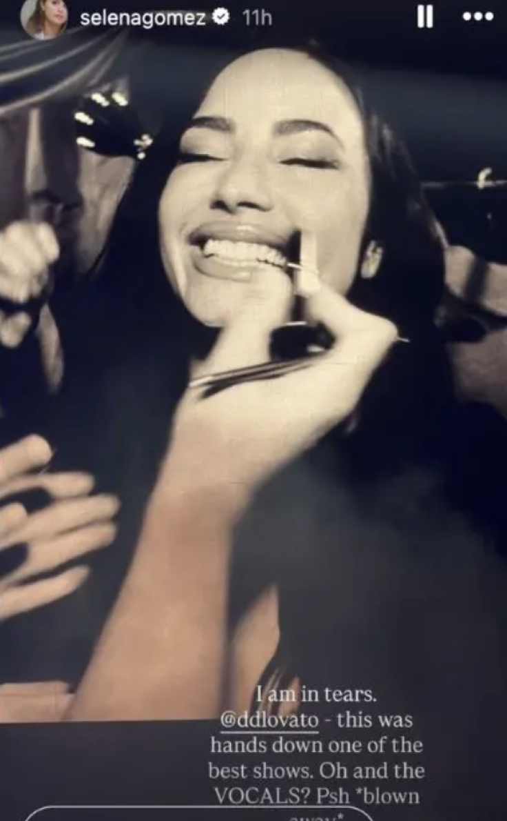 Historia de Instagram de Selena Gomez