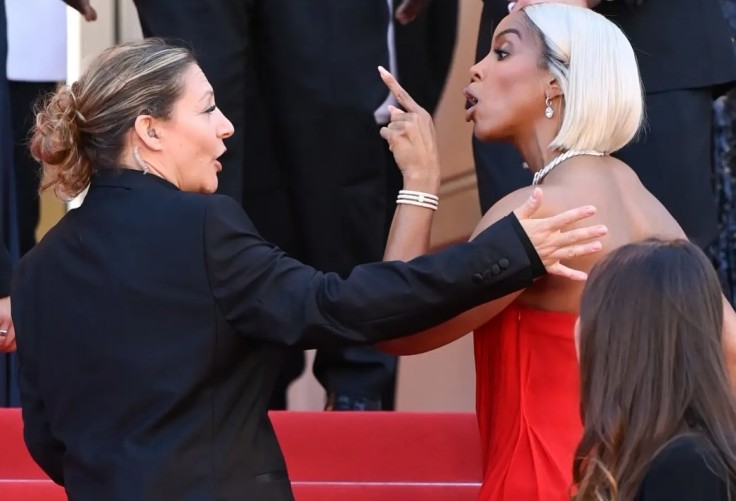 Guardia de seguridad de Cannes con Kelly Rowland