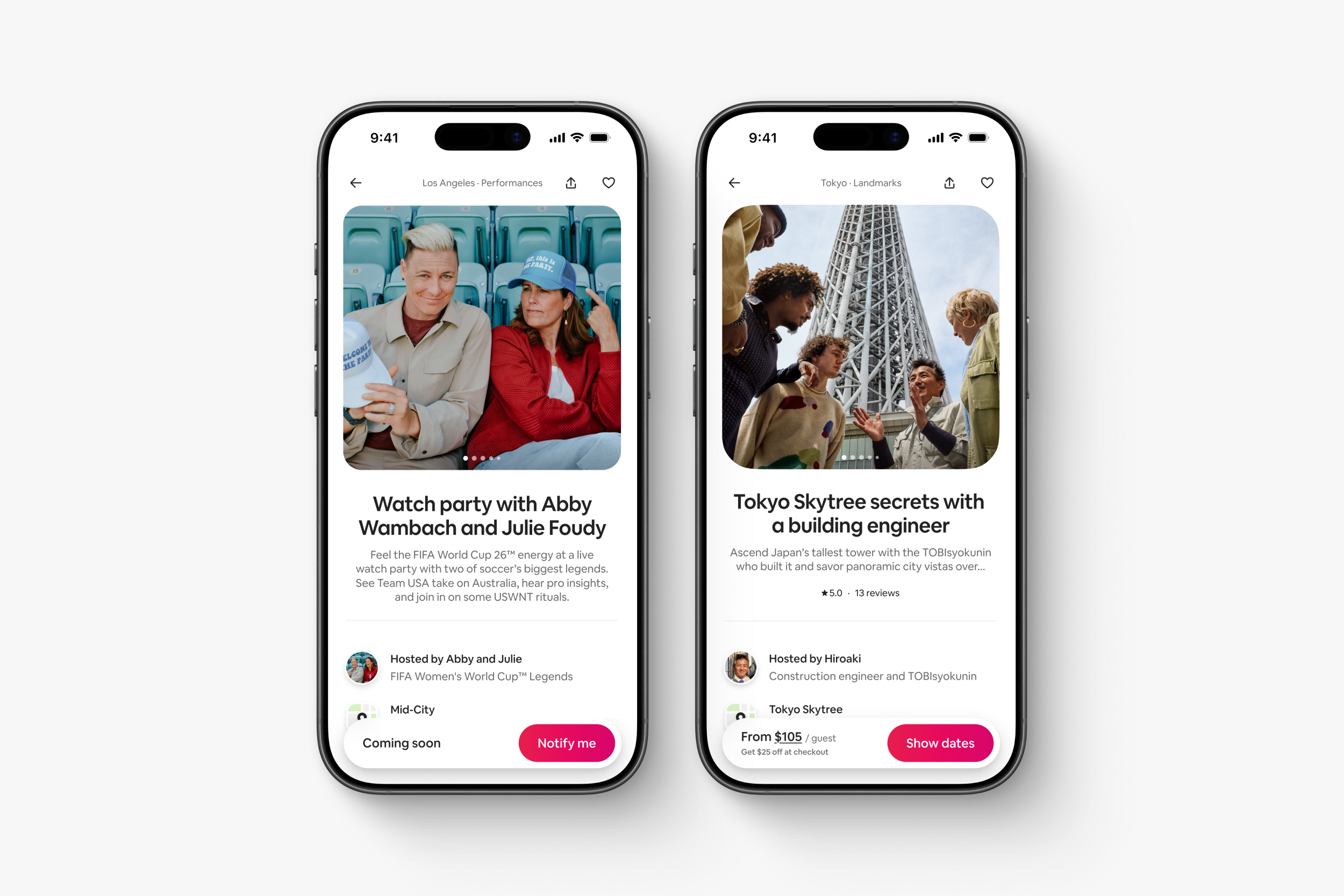 Experiencias emblemticas de la FIFA en Airbnb
