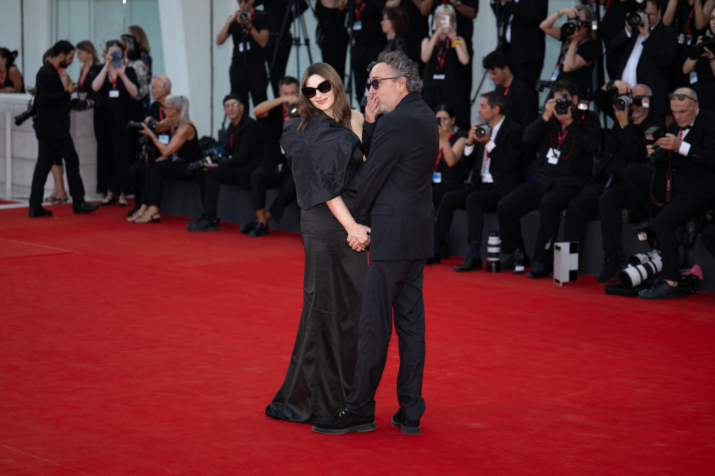 Tim Burton y Monica Bellucci