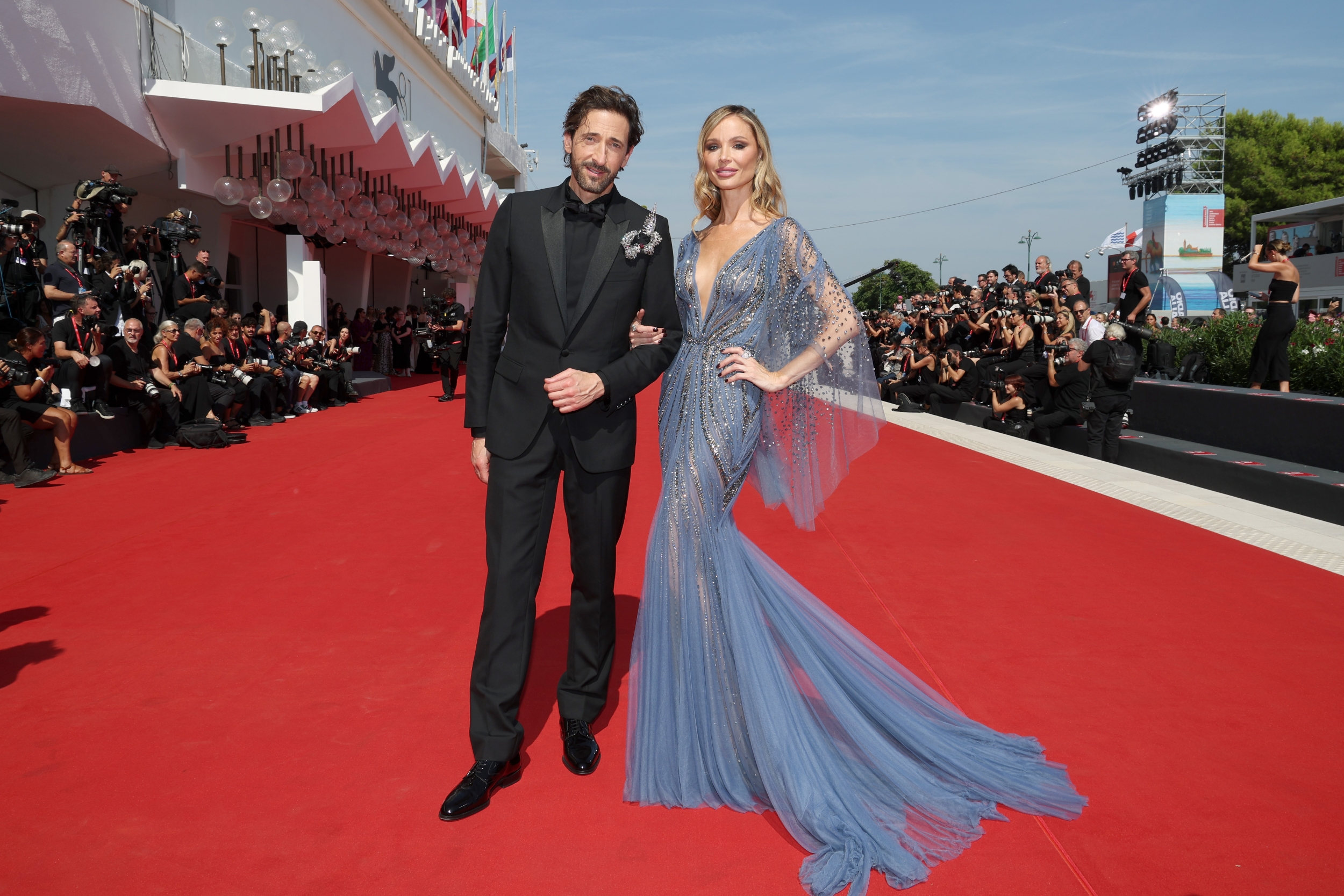 Adrien Brody y Georgina Chapman