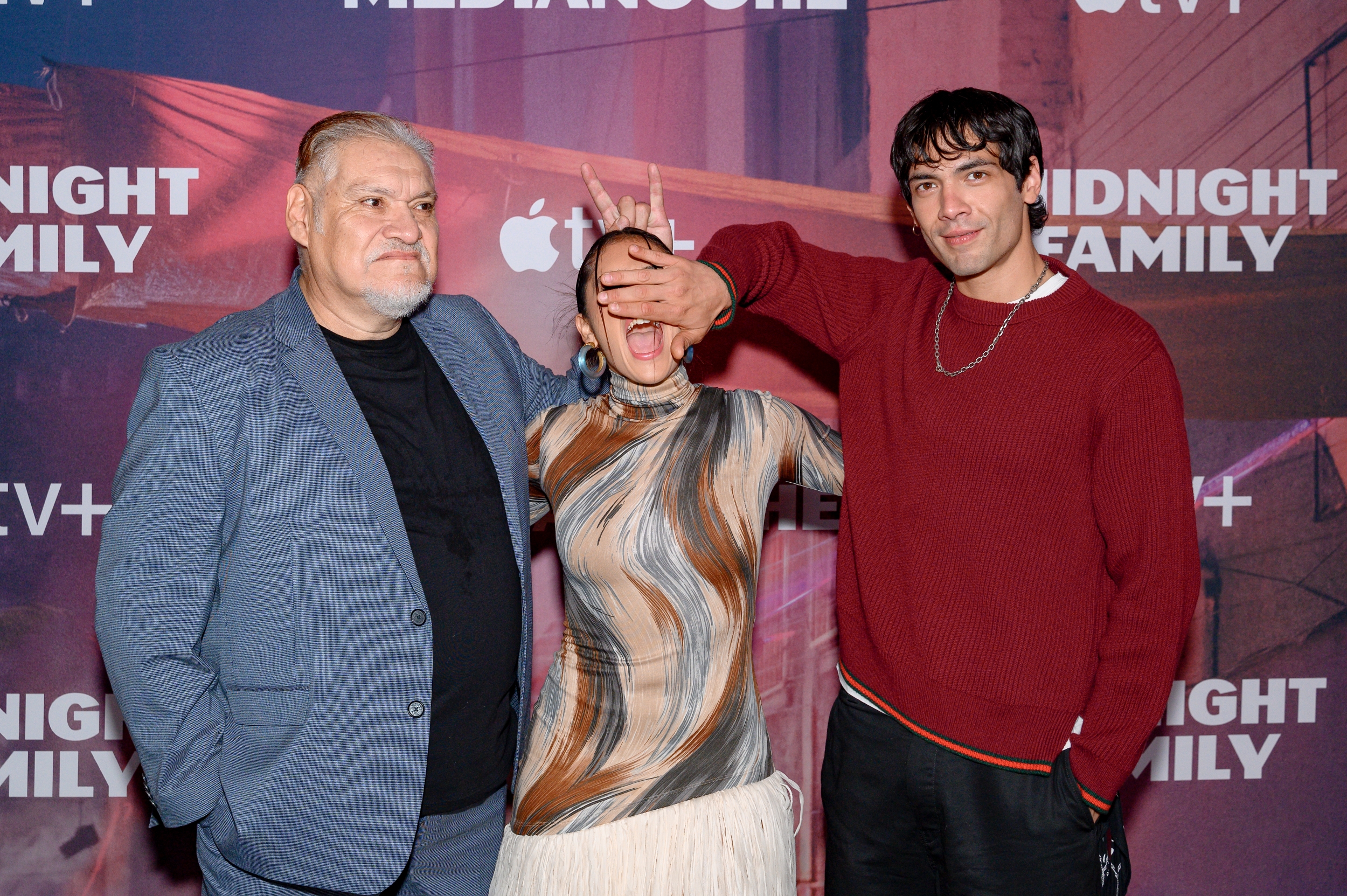 Joaqun Coso, Renata Vaca y Diego Calva, Familia de Medianoche