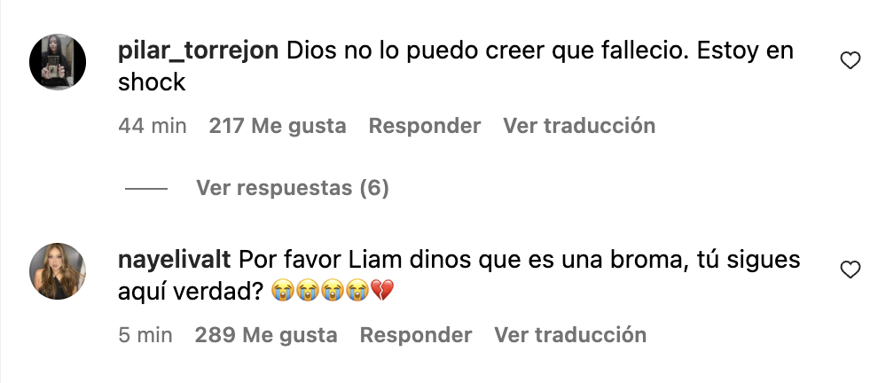 Reacciones ante la muerte de Liam Payne