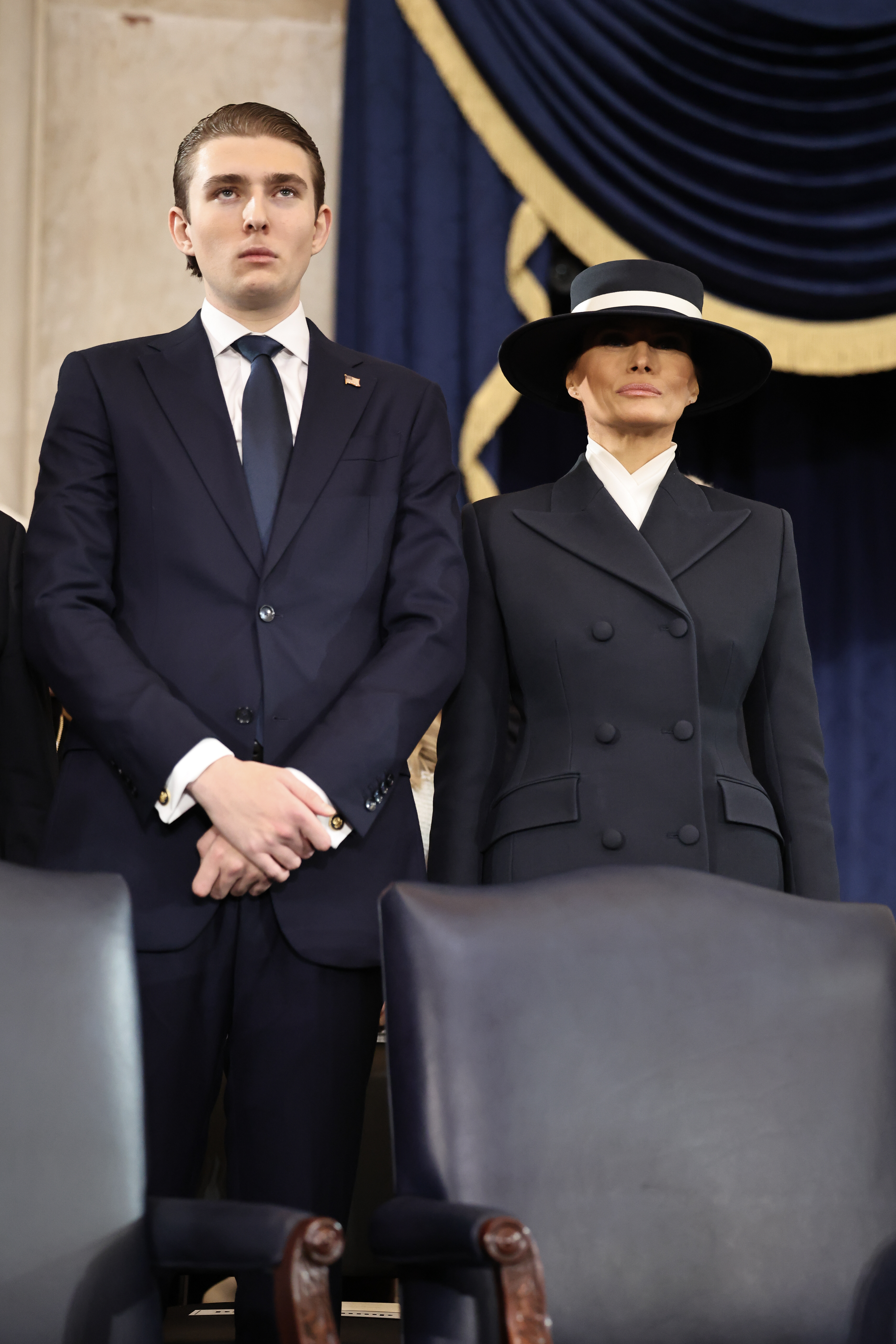 Barron y Melania Trump