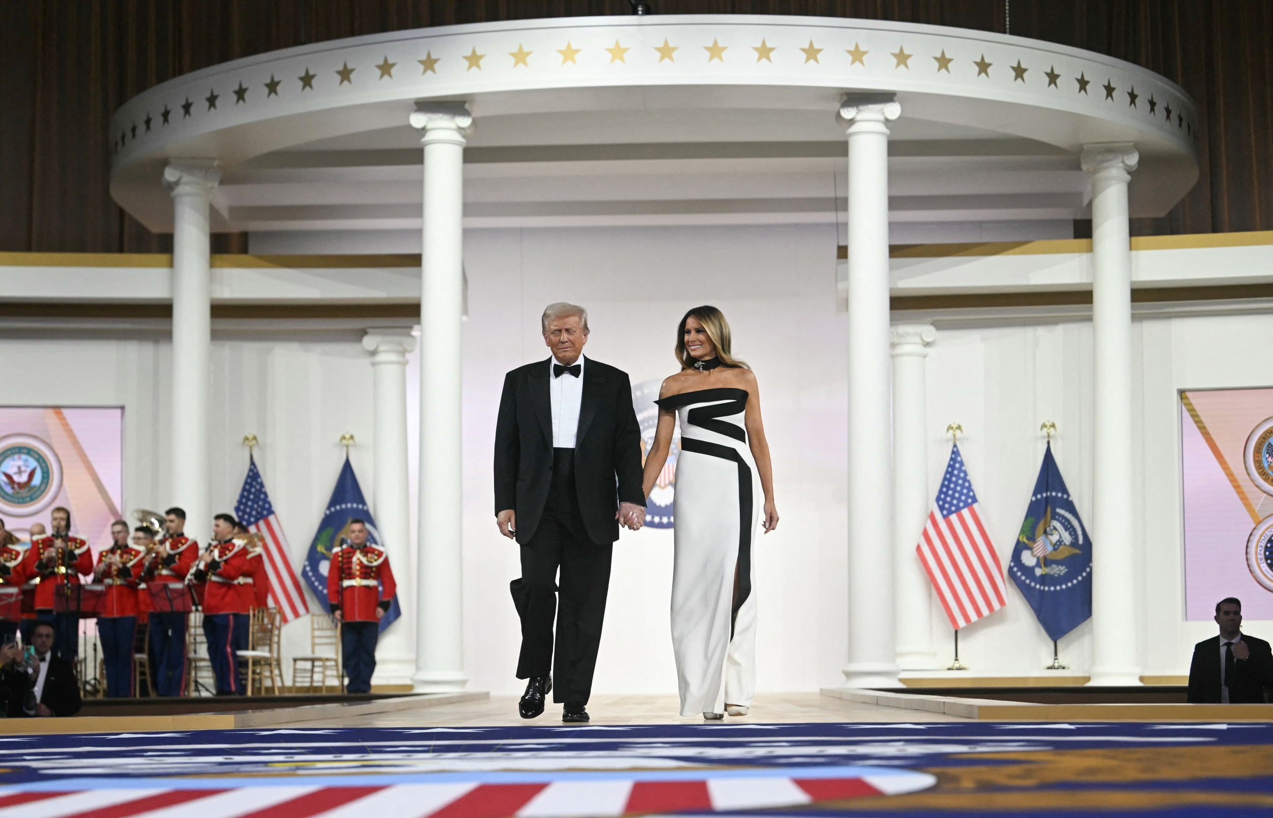 Galas de inauguracin de Trump la moda 