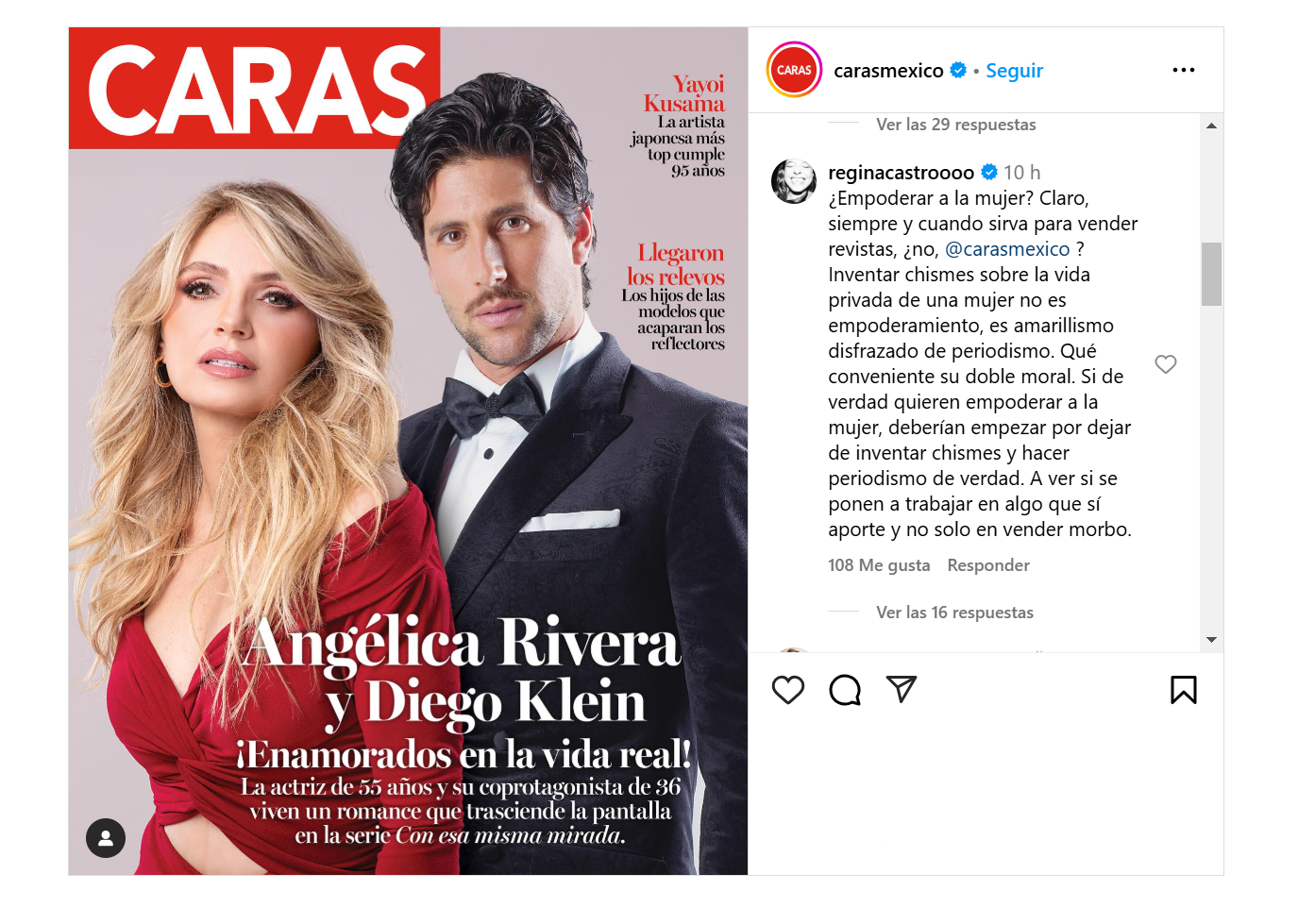 Escndalo de romance entre Anglica Rivera y Diego Klein