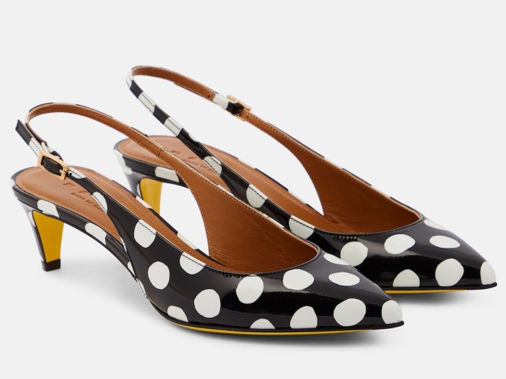Zapatos de salón Marni de charol con lunares