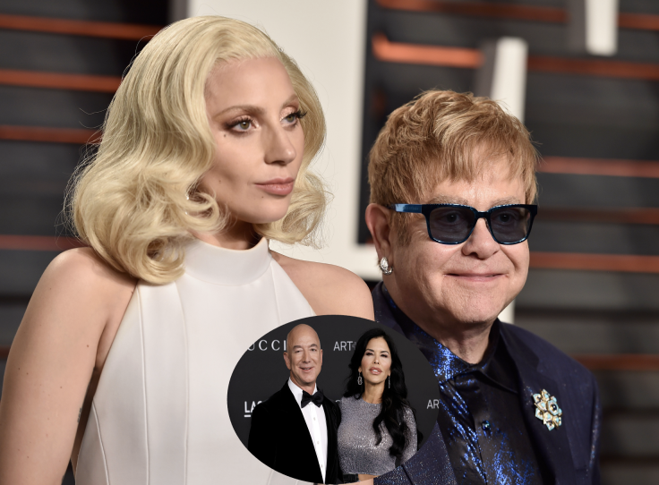 Lady Gaga, Elton John, Jeff Bezos, Lauren Sanchez