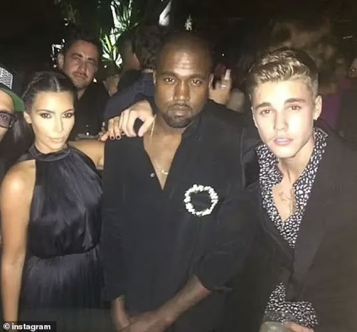 Kim, Kanye West y Justin Bieber