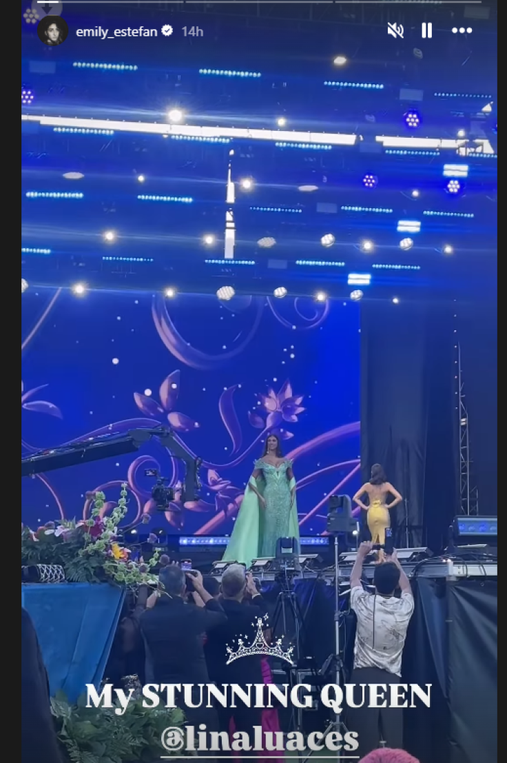 Emily Estefan felicita a Lina Luaces su prima Miss Cuba