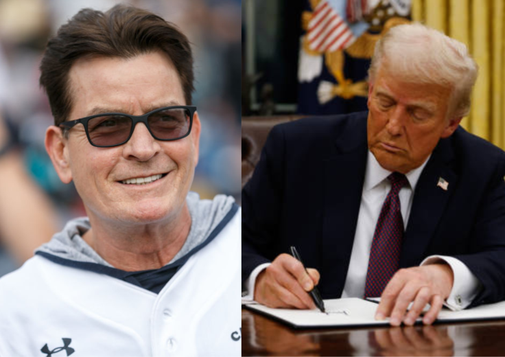 Charlie Sheen, presidente Donald Trump