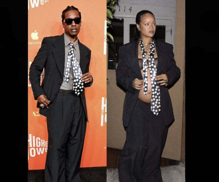 A$AP Rocky luce el atuendo más reciente de Rihanna en la noche del estreno