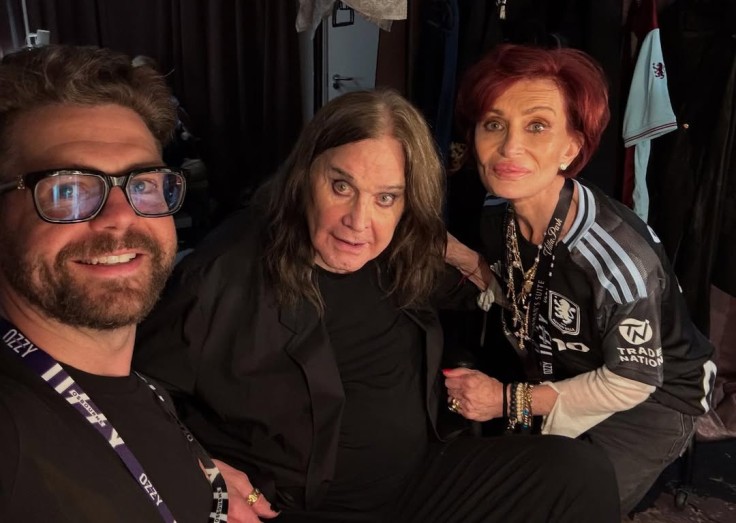 Jack Osbourne con sus padres Ozzy y Sharon Osbourne.