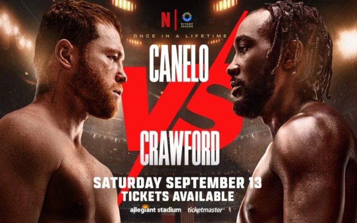 Póster del combate de boxeo Canelo vs Crawford