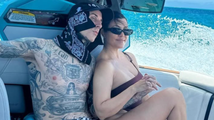 Travis Barker y Kourtney Kardashian