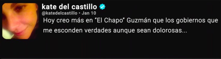 kate del castillo chapo tweet